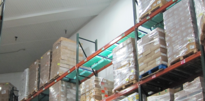 PCM Bottles in a Refrigerated Warehouse